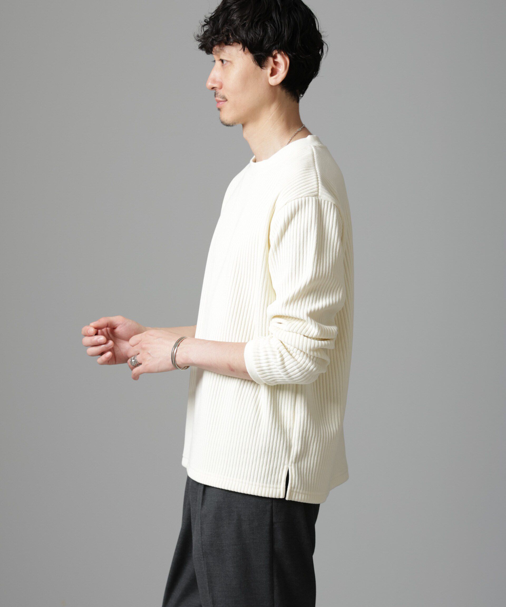 nano･universe「ジャージーコールプルオーバー」|Tシャツ・カットソー|