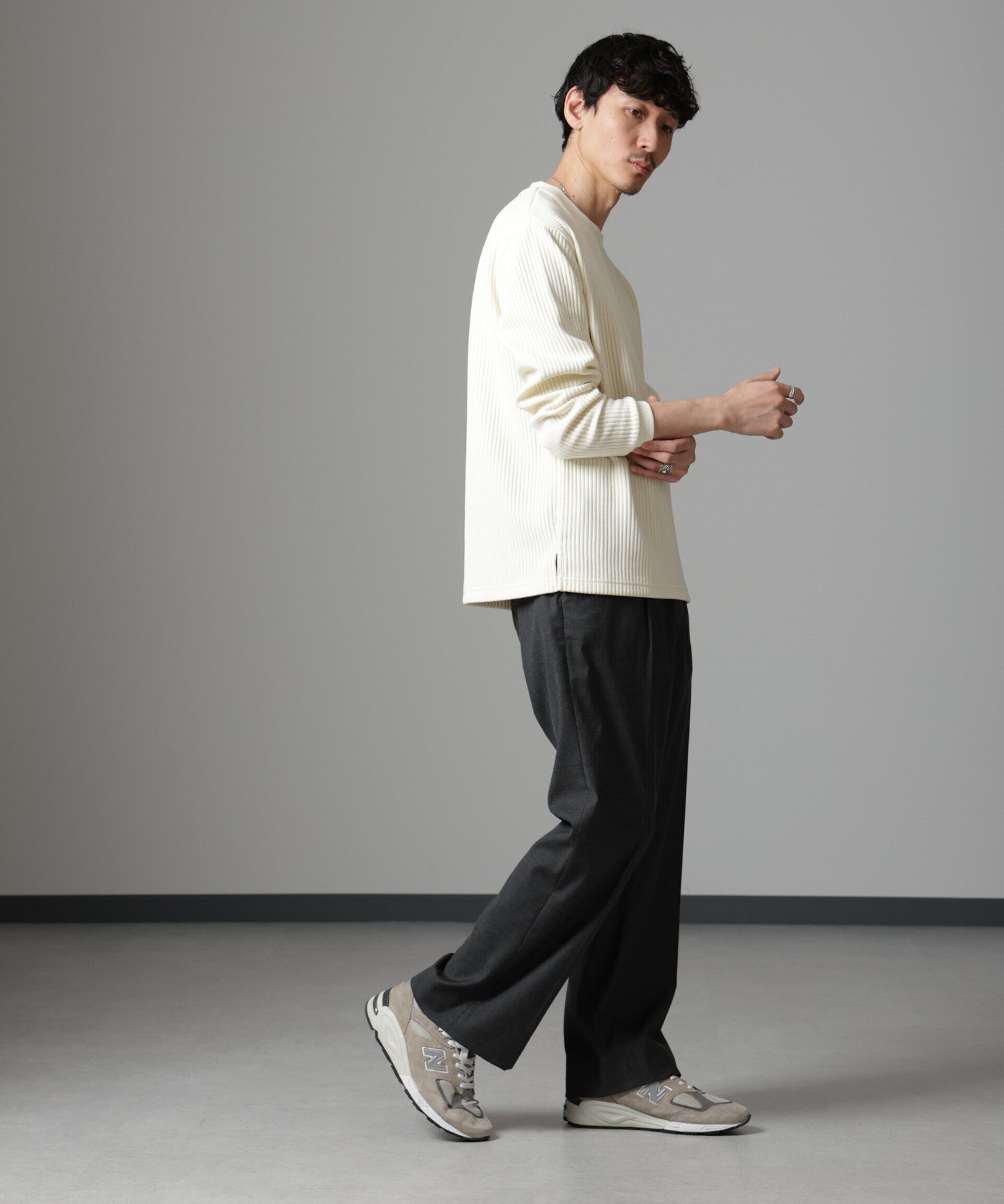 nano･universe「ジャージーコールプルオーバー」|Tシャツ・カットソー|