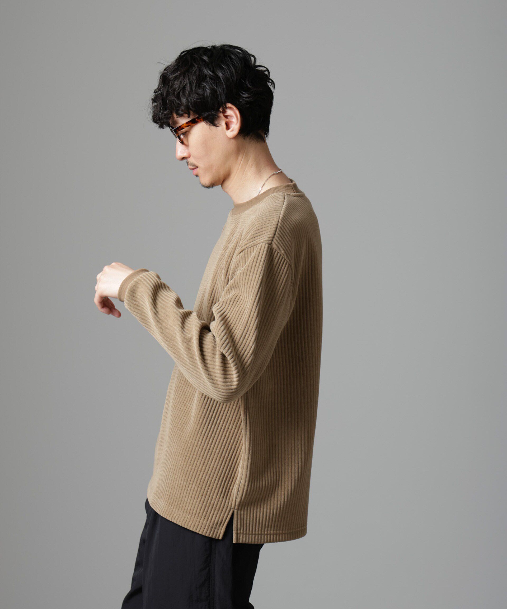 nano･universe「ジャージーコールプルオーバー」|Tシャツ・カットソー|