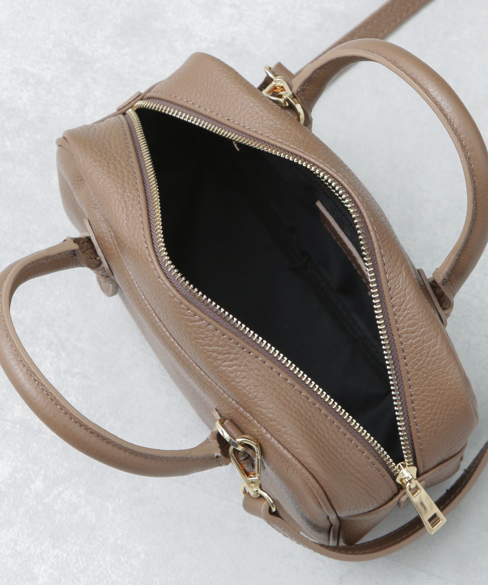 nano･universe「MARCO BIANCHINI/2WAY レザーミニボストンバッグ」|ショルダー・メッセンジャー|