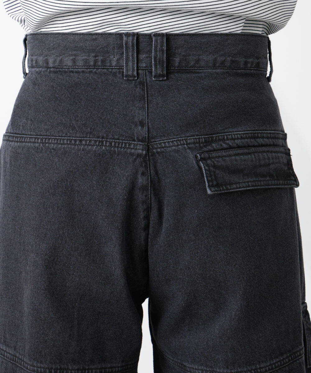 nano･universe「ビッグポケットデニムワイドカーゴパンツ」|チノ|