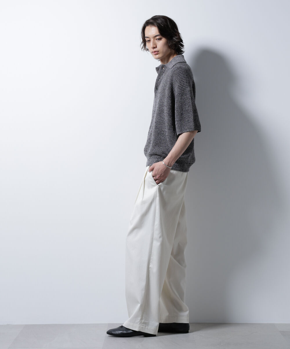 nano･universe「ミックスメランジニットポロ」|ニット・セーター|