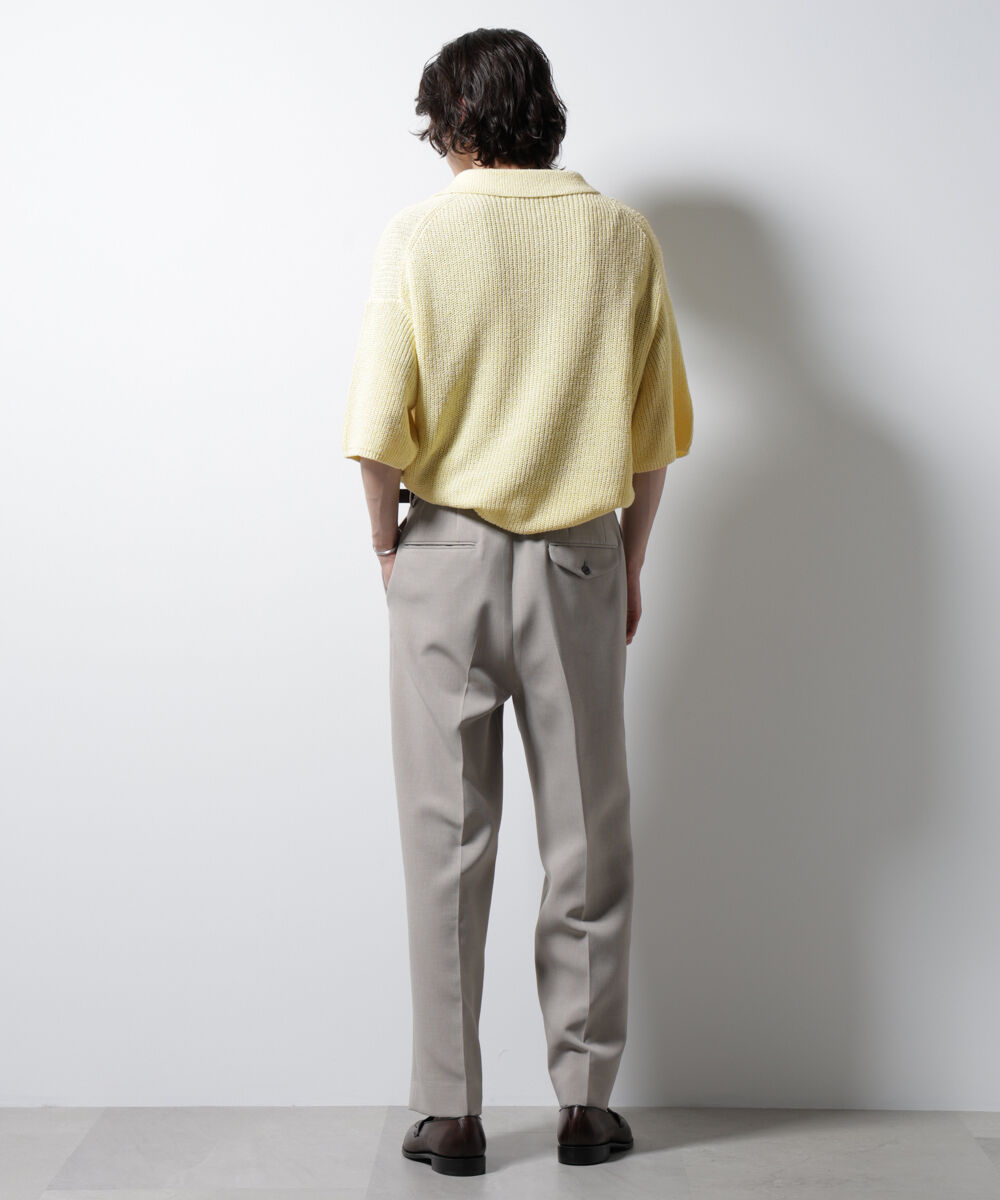 nano･universe「ミックスメランジニットポロ」|ニット・セーター|