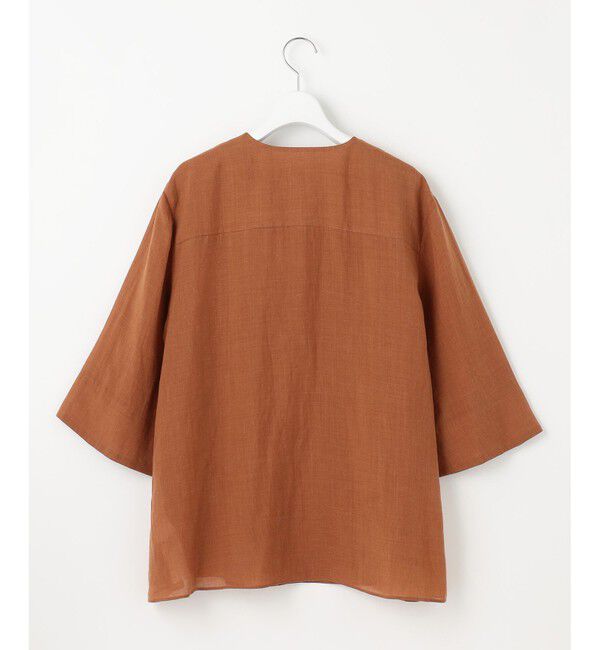 自由区「【カタログ掲載・接触冷感・洗える】ラミーローンプルオーバー ブラウス」|シャツ・ブラウス|