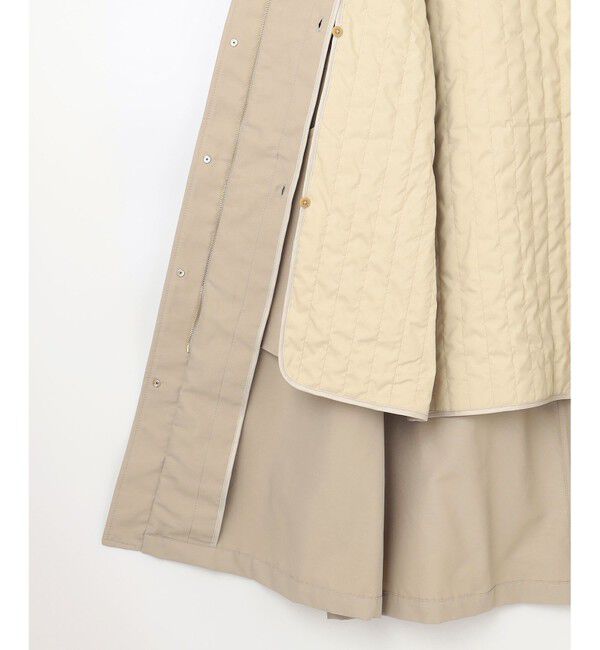 自由区「【撥水加工・洗える】コットンナイロンタッサーライナー付きスタンドカラー コート」|その他|