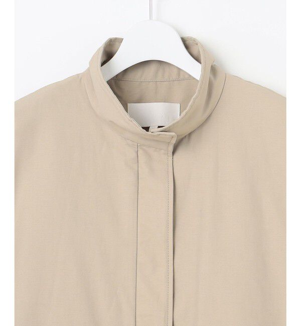 自由区「【撥水加工・洗える】コットンナイロンタッサーライナー付きスタンドカラー コート」|その他|