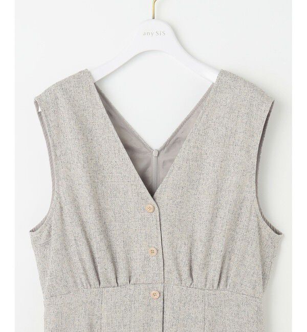 ANY SIS「【洗える】ツイーディマーメイド ジャンパースカート」|ジャンパースカート|