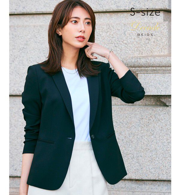 BEIGE,「【S-size】CINDY / テーラードジャケット」|テーラードジャケット|Black