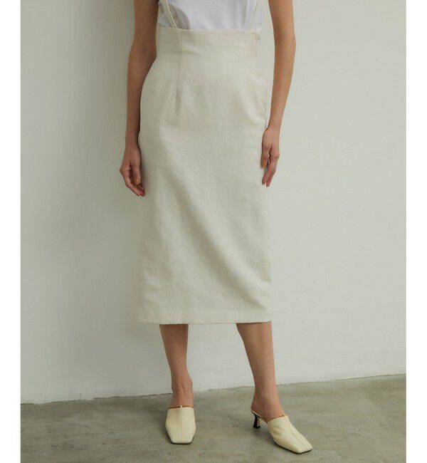 BEIGE,「CLAUDE / Iラインスカート」|スカート|Ecru