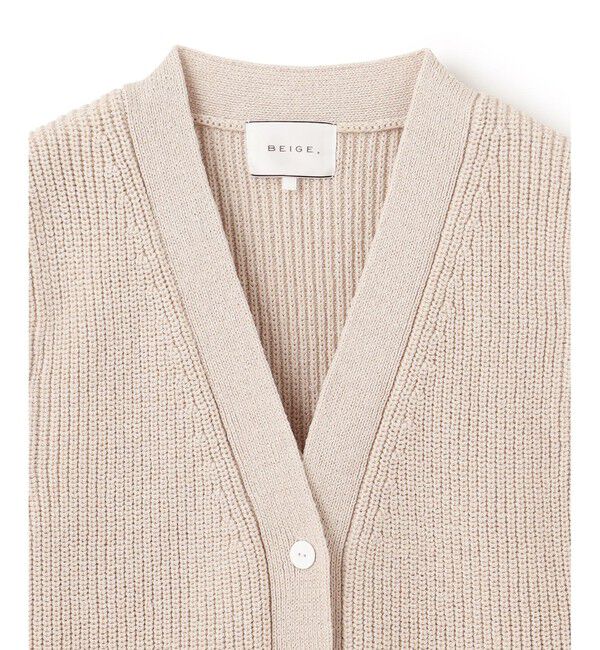 BEIGE,「COME / ジレカーディガン」|カーディガン|