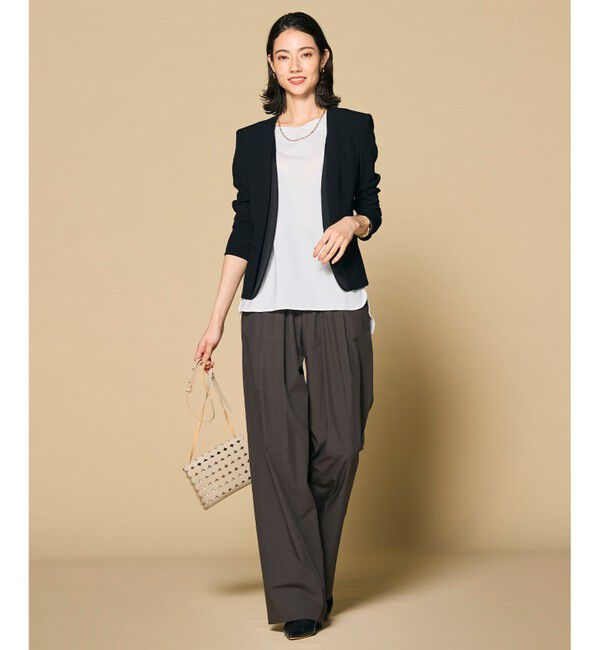 BEIGE,「CINDY / ダブルカラージャケット」|ノーカラージャケット|