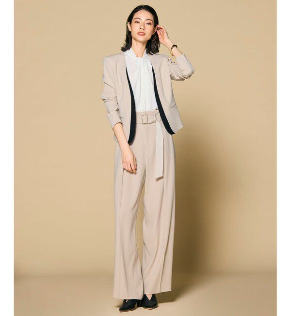 BEIGE,「CINDY / ダブルカラージャケット」|ノーカラージャケット|