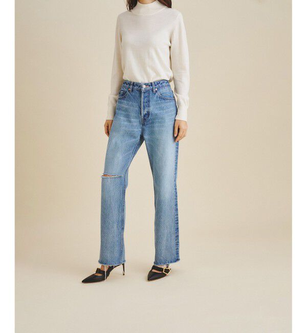 Grace Class「クラッシュデニムパンツ」|デニム|