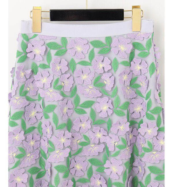  「フラワー3Dフレアスカート」|スカート|