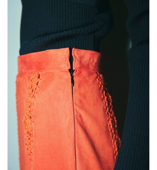 GRACE CONTINENTAL「フェイクスウェードニットスカート」|スカート|