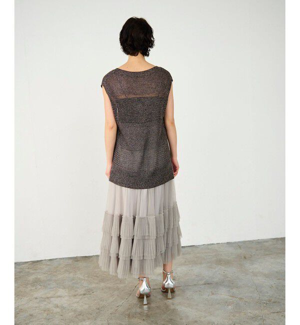 Diagram「ラメメッシュニットトップ」|ニット・セーター|