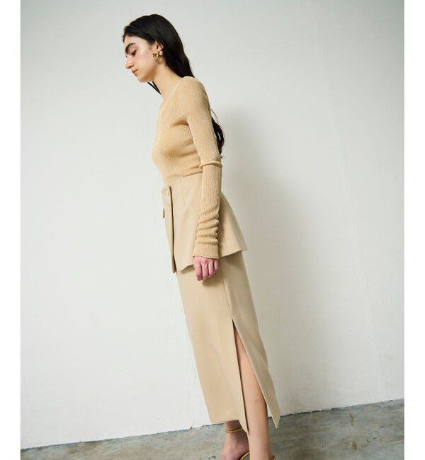 Grace Class「ラメシアーリブニットトップ」|ニット・セーター|