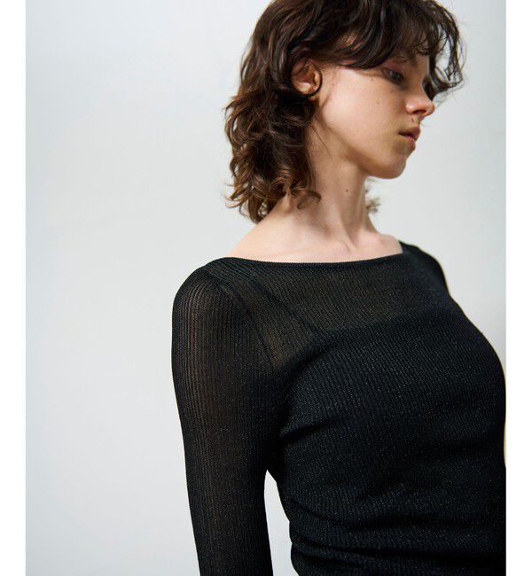 Grace Class「ラメシアーリブニットトップ」|ニット・セーター|