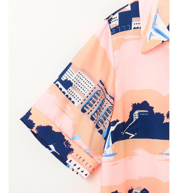 Grace Class「マリンプリントシャツドレス」|ワンピース|