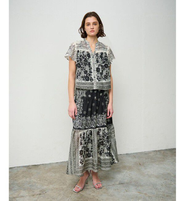 Grace Class「バンダナティアードスカート」|スカート|ブラック