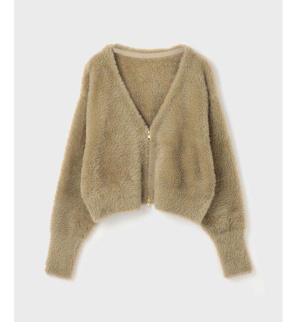 Diagram「フェザーzipニットカーディガン」|カーディガン|