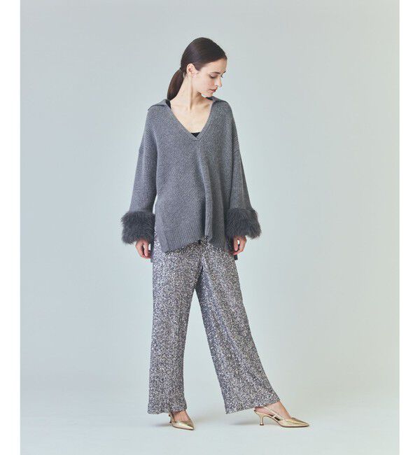 Grace Class「スパンコールニットパンツ」|その他|