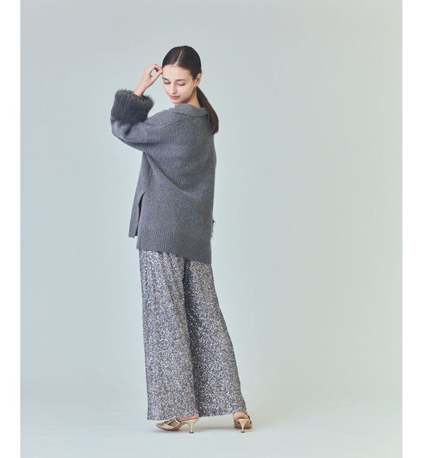 Grace Class「スパンコールニットパンツ」|その他|