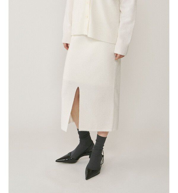 Diagram「フィルムヤーンニットスカート」|スカート|ホワイト