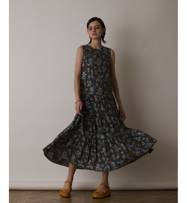 GRACE CONTINENTAL「ティアードロングワンピース」|ワンピース|