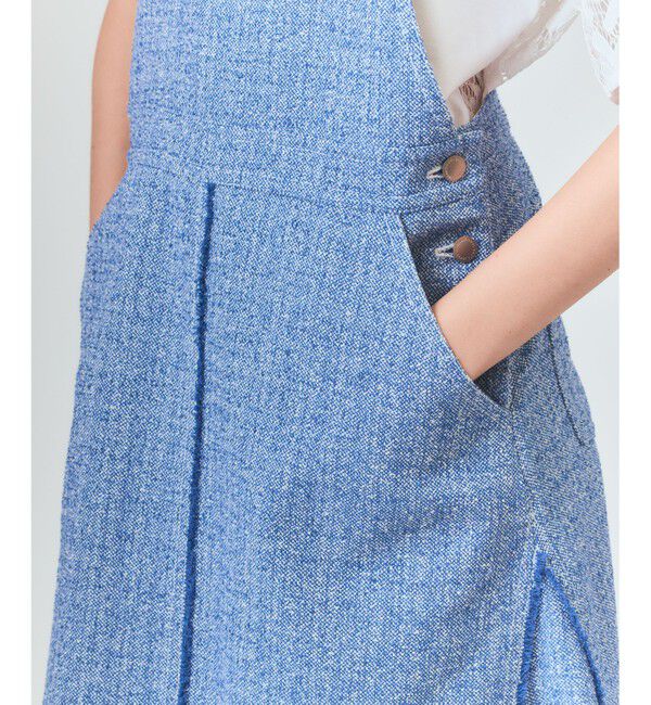 Grace Class「シャンブレーツイードジャンパースカート」|スカート|