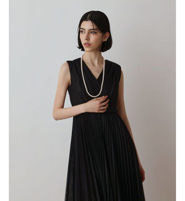 GRACE CONTINENTAL「ブライトメッシュワンピース」|ワンピース|ブラック