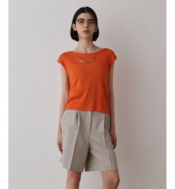 Diagram「スパンコールリブトップ」|その他|オレンジ