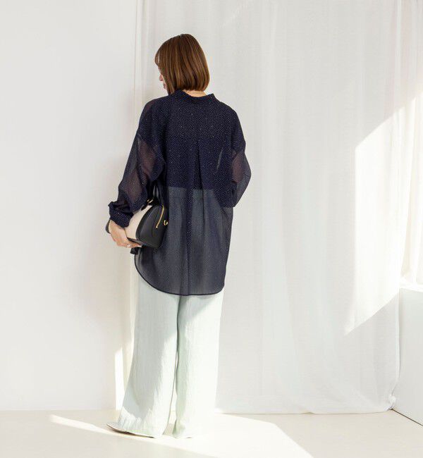 NOLLEY'S「45th limited edition MY STANDARD【WEB＆一部店舗限定】グリッターシャツ」|シャツ・ブラウス|