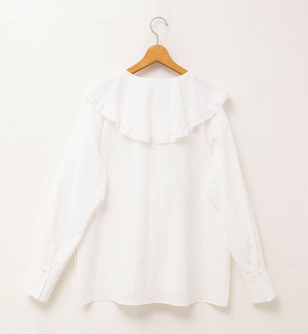 NOLLEY'S「ウォッシャブルラッフルカラーブラウス」|シャツ・ブラウス|