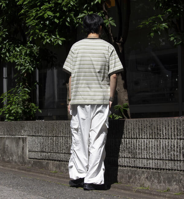 GLOSTER「【GLOSTER/グロスター】マルチボーダー リンガーTシャツ」|Tシャツ・カットソー|