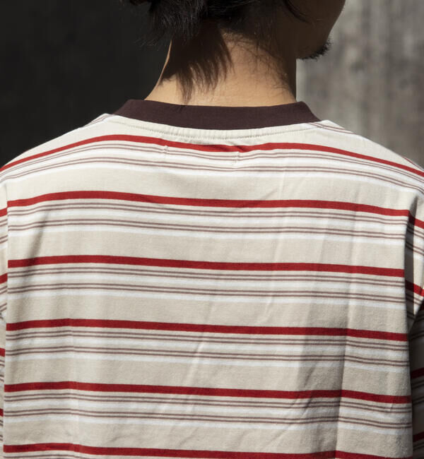 GLOSTER「【GLOSTER/グロスター】マルチボーダー リンガーTシャツ」|Tシャツ・カットソー|