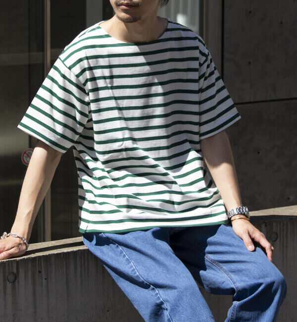 GLOSTER「【GLOSTER/グロスター】バスクシャツ ボーダーTシャツ ショートスリーブ」|Tシャツ・カットソー|