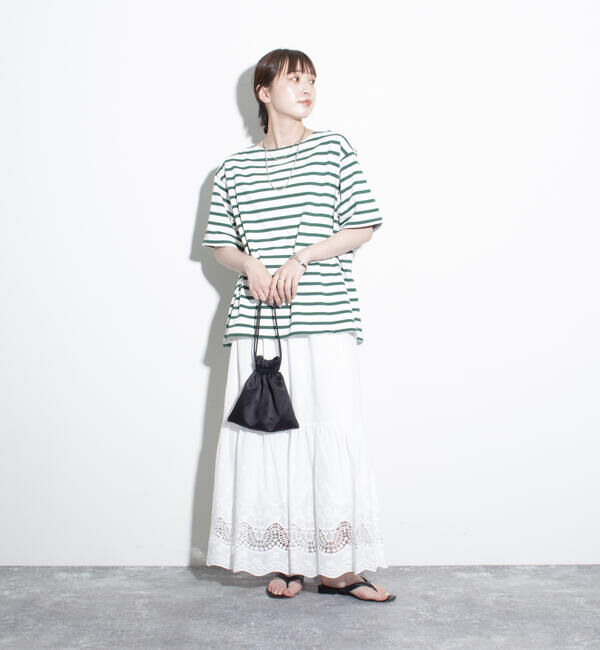 GLOSTER「【GLOSTER/グロスター】バスクシャツ ボーダーTシャツ ショートスリーブ」|Tシャツ・カットソー|