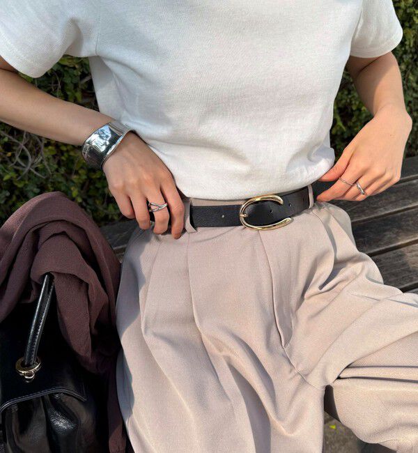 fredy emue「Cバックルベルト」|ベルト|ブラック