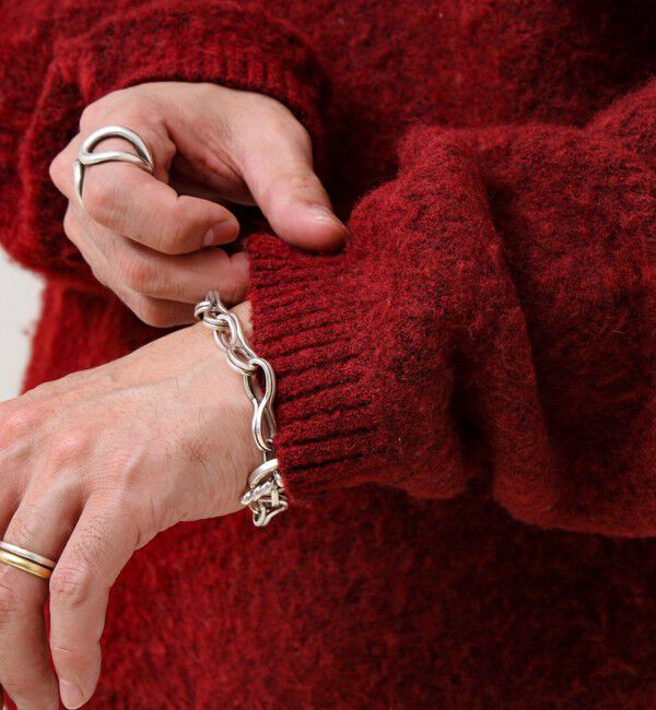 GLOSTER「【モヘアタッチ/ユニセックス対応】ヘンリーネックプルオーバーニット」|ニット・セーター|