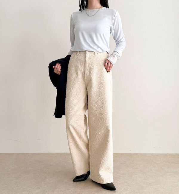 fredy emue「ループジャガードデニムパンツ」|デニム|