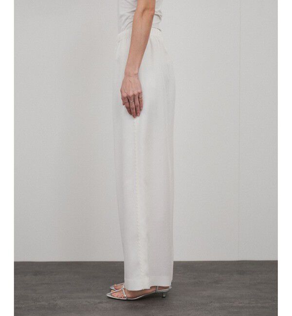 SALON adam et rope'「サイドレースイージーリラックスパンツ」|チノ|