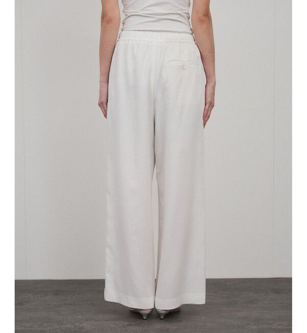 SALON adam et rope'「サイドレースイージーリラックスパンツ」|チノ|