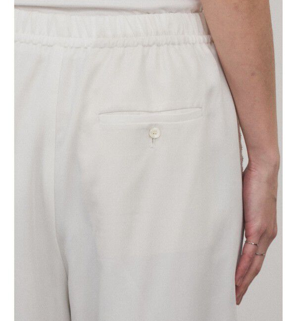 SALON adam et rope'「サイドレースイージーリラックスパンツ」|チノ|