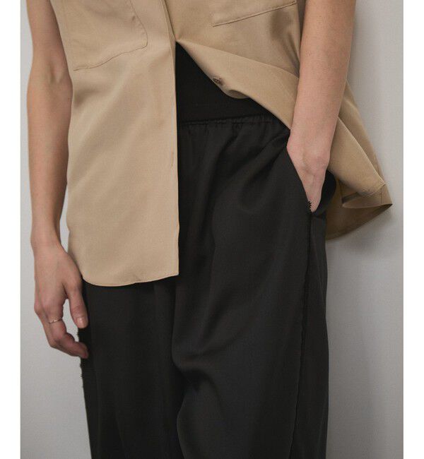 SALON adam et rope'「サイドレースイージーリラックスパンツ」|チノ|