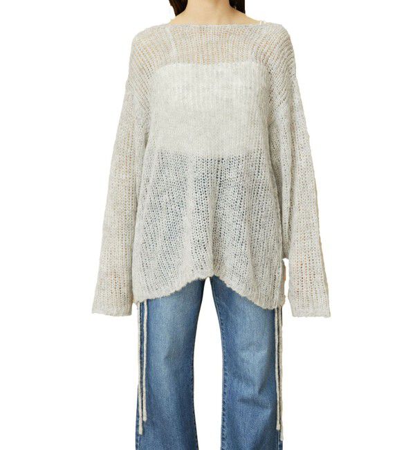 VIS「モヘアタッチシアーニット」|ニット・セーター|