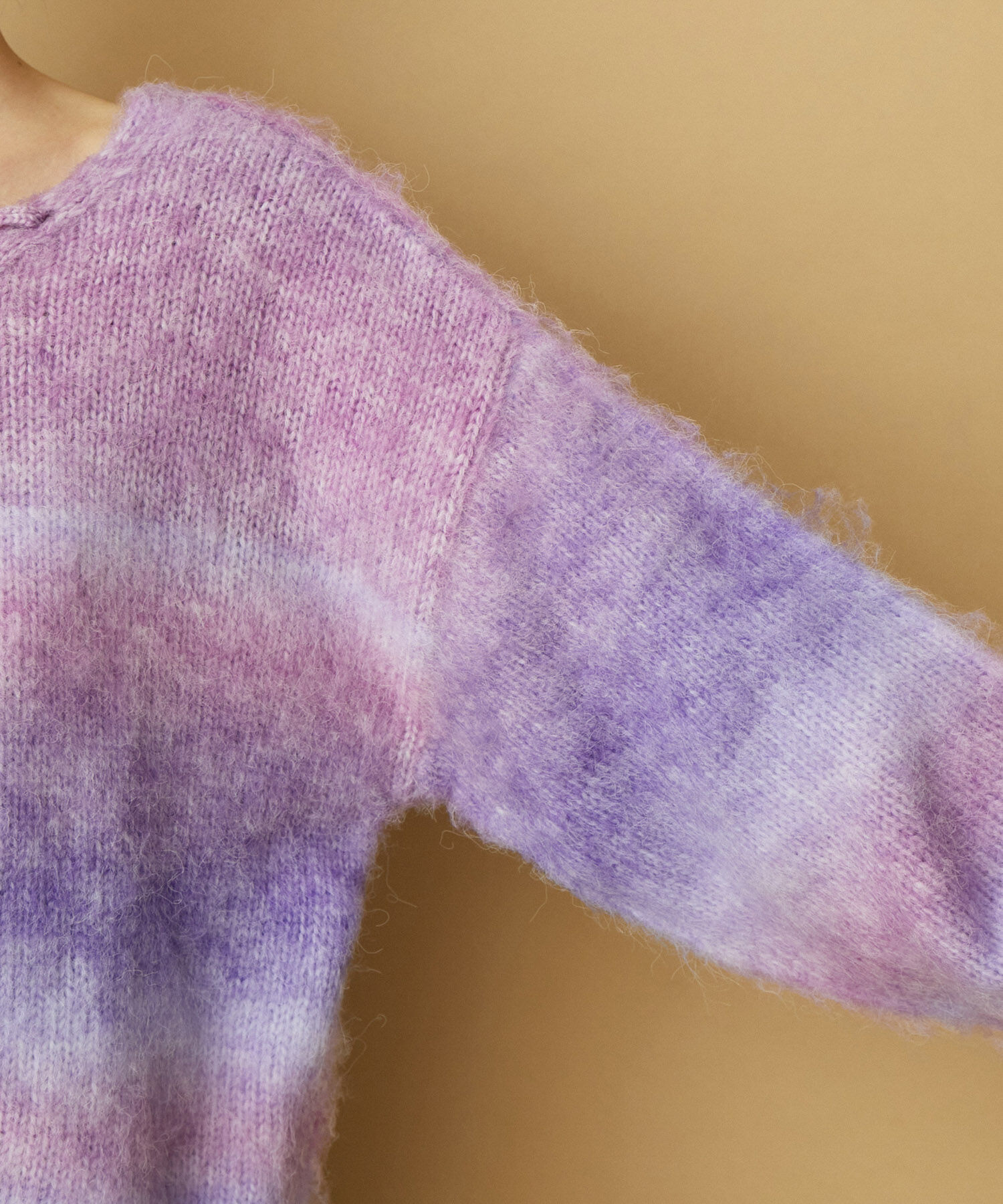 VIS「【前後2WAY】レースアップグラデーションニット」|ニット・セーター|