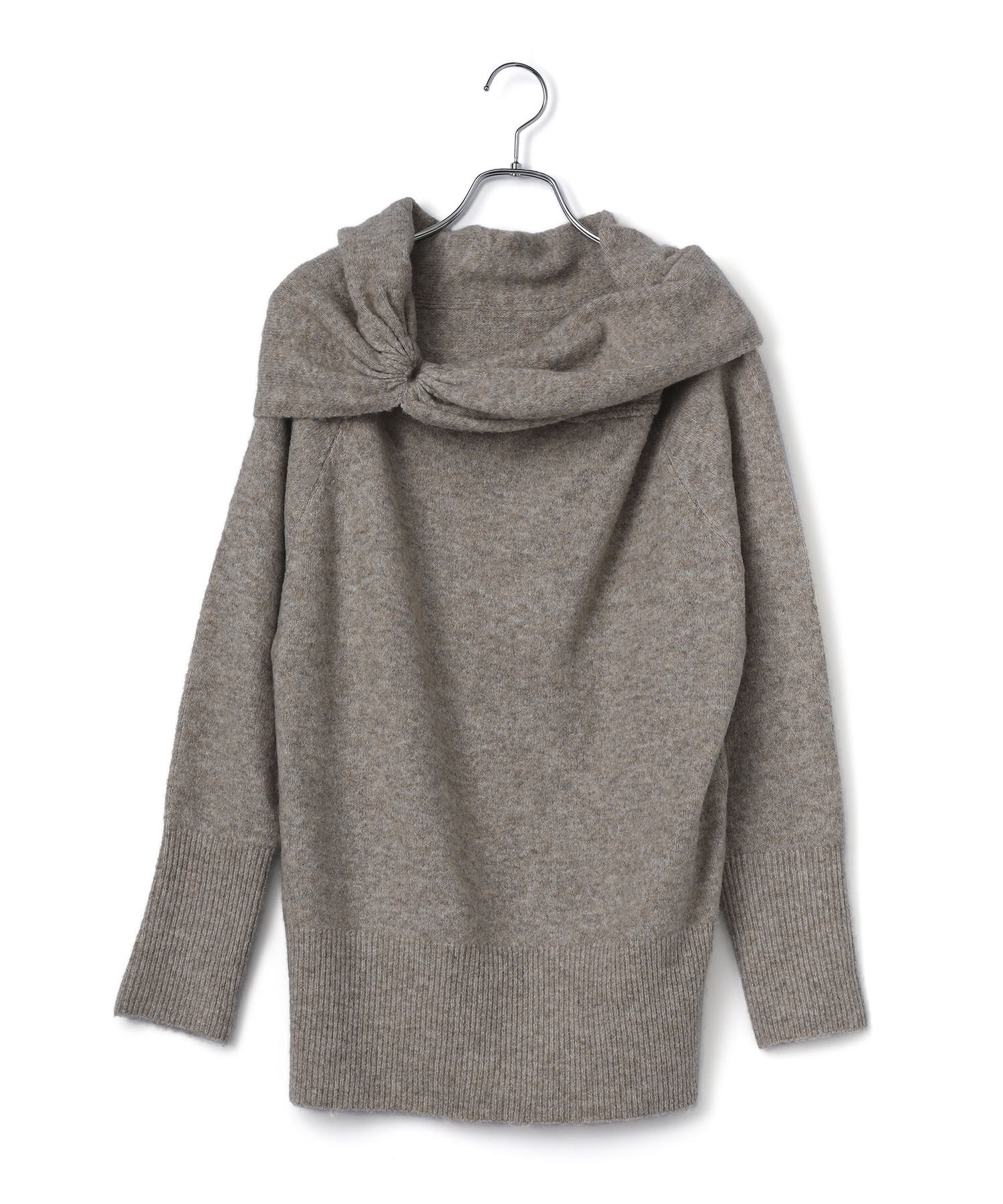 VIS「【2WAY】ミックスヤーンオフショルダーニット」|ニット・セーター|