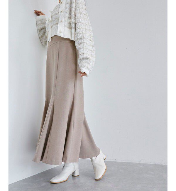 VIS「美easyウーリッシュバックレースアップマーメイドSK」|スカート|