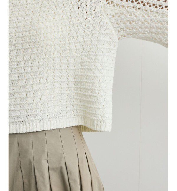 VIS「透かし編みニットプルオーバー」|ニット・セーター|